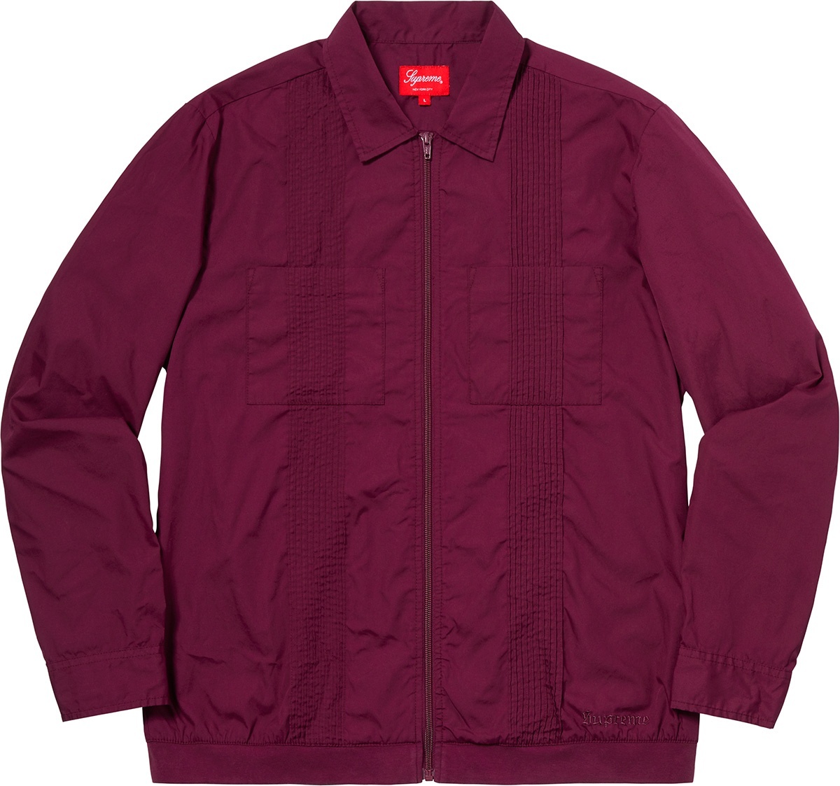 Pin Tuck Zip Up Shirt view 2